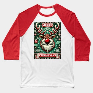 Rudolph Christmas Sweater Baseball T-Shirt